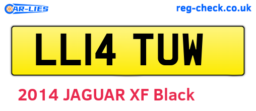LL14TUW are the vehicle registration plates.