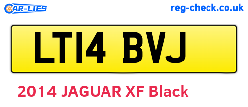 LT14BVJ are the vehicle registration plates.