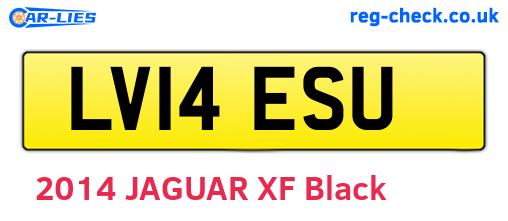 LV14ESU are the vehicle registration plates.
