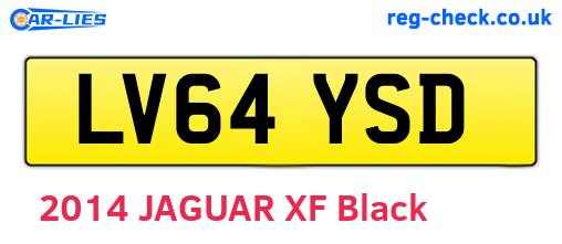 LV64YSD are the vehicle registration plates.