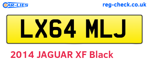 LX64MLJ are the vehicle registration plates.