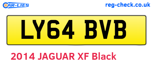 LY64BVB are the vehicle registration plates.