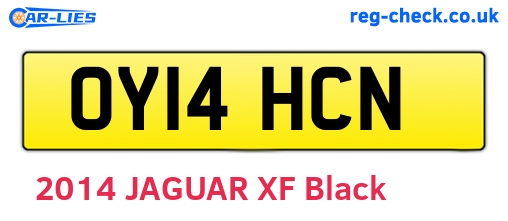OY14HCN are the vehicle registration plates.
