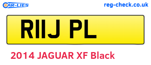 R11JPL are the vehicle registration plates.