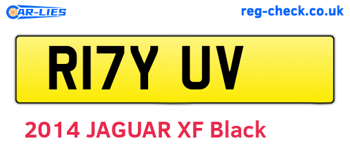 R17YUV are the vehicle registration plates.