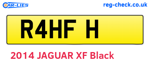 R4HFH are the vehicle registration plates.