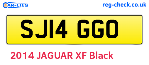 SJ14GGO are the vehicle registration plates.