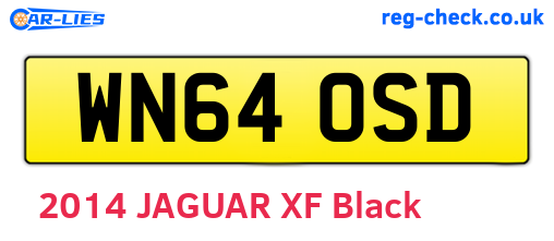 WN64OSD are the vehicle registration plates.