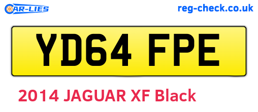YD64FPE are the vehicle registration plates.