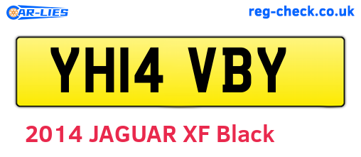 YH14VBY are the vehicle registration plates.
