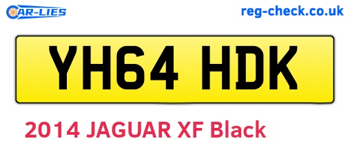 YH64HDK are the vehicle registration plates.