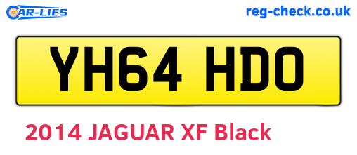 YH64HDO are the vehicle registration plates.