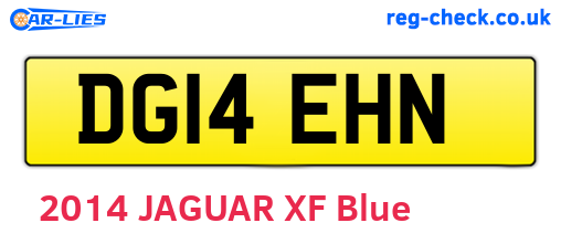 DG14EHN are the vehicle registration plates.
