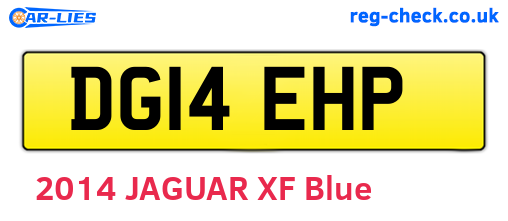 DG14EHP are the vehicle registration plates.