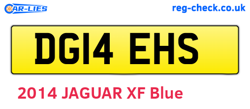 DG14EHS are the vehicle registration plates.
