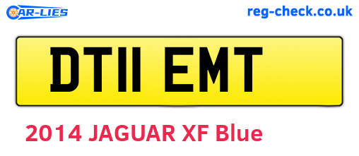 DT11EMT are the vehicle registration plates.