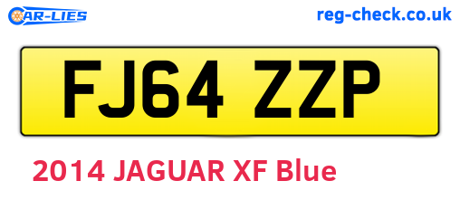 FJ64ZZP are the vehicle registration plates.