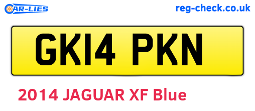 GK14PKN are the vehicle registration plates.