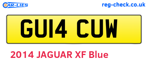 GU14CUW are the vehicle registration plates.