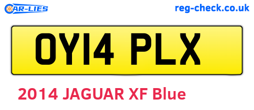 OY14PLX are the vehicle registration plates.