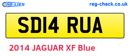 SD14RUA are the vehicle registration plates.