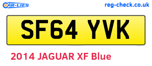 SF64YVK are the vehicle registration plates.