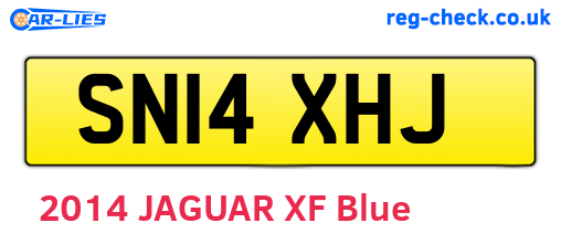 SN14XHJ are the vehicle registration plates.