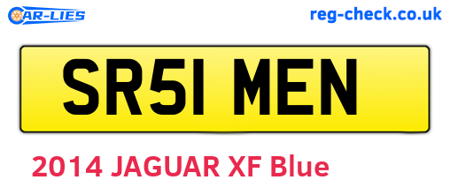 SR51MEN are the vehicle registration plates.