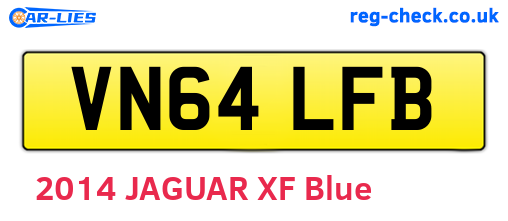 VN64LFB are the vehicle registration plates.