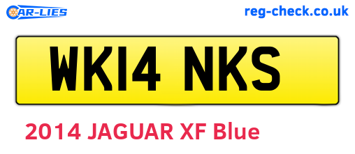 WK14NKS are the vehicle registration plates.
