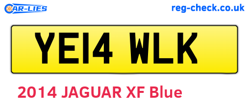 YE14WLK are the vehicle registration plates.