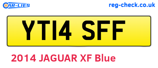 YT14SFF are the vehicle registration plates.