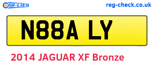 N88ALY are the vehicle registration plates.
