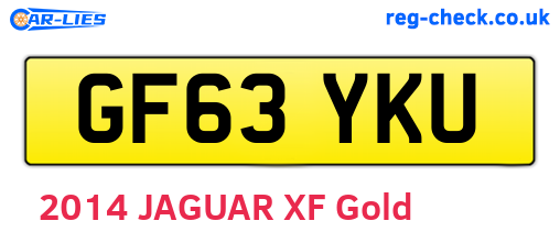 GF63YKU are the vehicle registration plates.