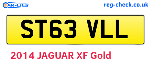 ST63VLL are the vehicle registration plates.