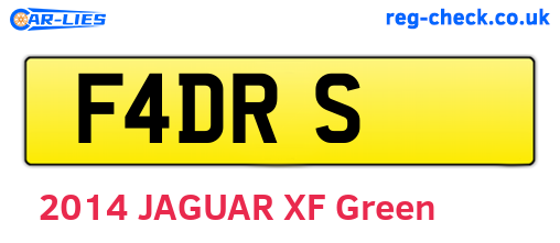 F4DRS are the vehicle registration plates.