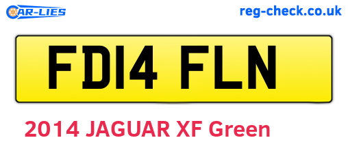 FD14FLN are the vehicle registration plates.