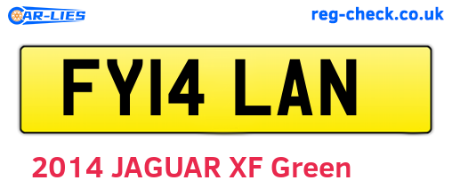 FY14LAN are the vehicle registration plates.