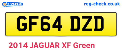 GF64DZD are the vehicle registration plates.