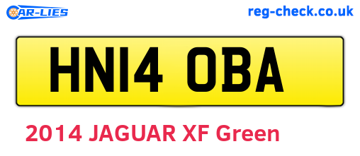 HN14OBA are the vehicle registration plates.