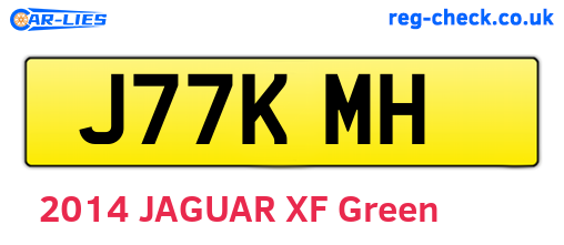 J77KMH are the vehicle registration plates.