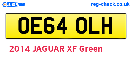 OE64OLH are the vehicle registration plates.