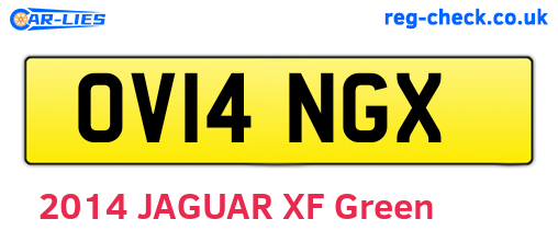 OV14NGX are the vehicle registration plates.