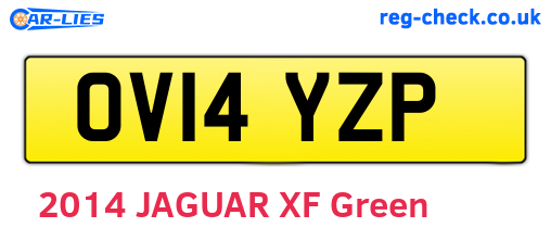 OV14YZP are the vehicle registration plates.