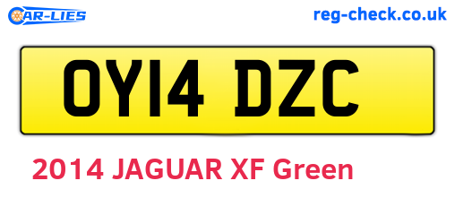 OY14DZC are the vehicle registration plates.