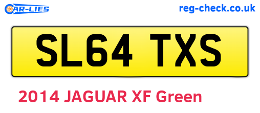 SL64TXS are the vehicle registration plates.