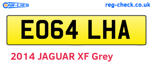 EO64LHA are the vehicle registration plates.
