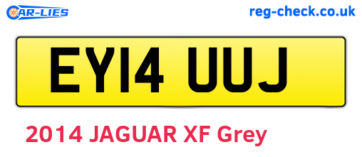 EY14UUJ are the vehicle registration plates.