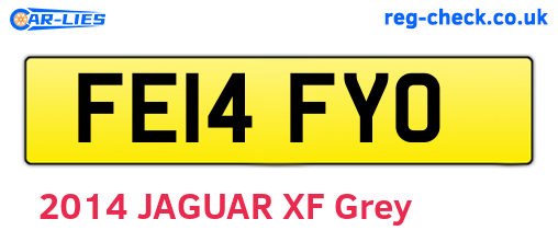 FE14FYO are the vehicle registration plates.