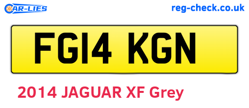 FG14KGN are the vehicle registration plates.